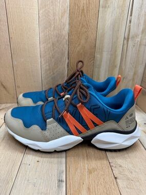 OAKLEY MADIC Blue/Orange/Tan Ripstop & Rubber Sole Hiking Tactical Shoes Size 10